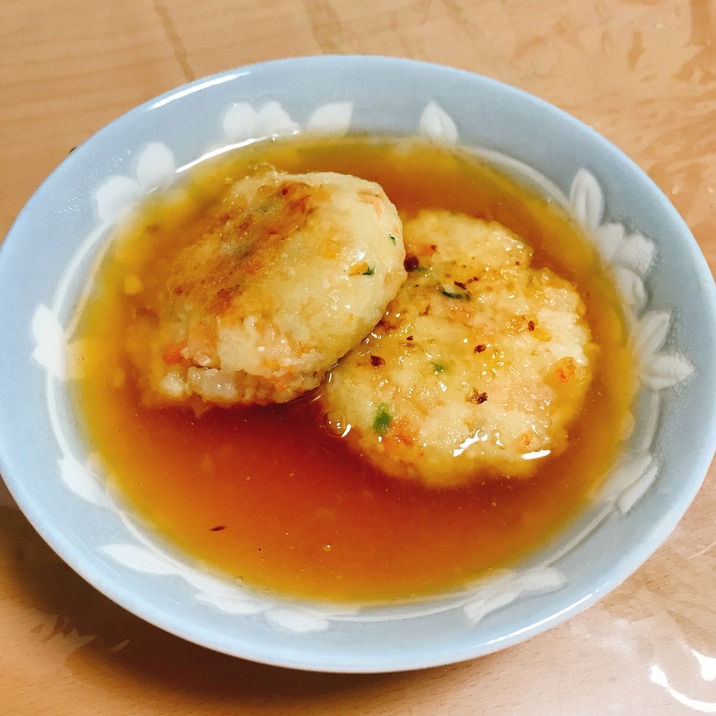 豆腐エビ団子のあんかけ